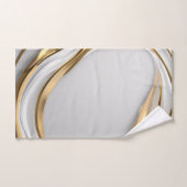 GOUDEN EN WIT MODERN BAD HANDDOEK (Handdoek)