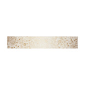 gouden en witte bloemenbruiloft uitnodigingen wikkel (Vlak)