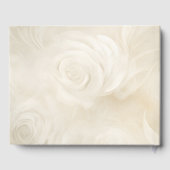 Gouden en witte rozen kaarslicht gastenboek (Achterkant)