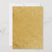 Gouden en Witte Script Iftar-feestuitnodiging Kaart (Achterkant)