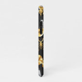 Gouden en witte vlinders iPhone hoesje (Linkerkant)