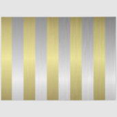 Gouden en zilveren strepen Kerstmis Tissuepapier (Voorkant)