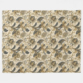 Gouden en zwarte Damask Deken voor Luxe Interieurs (Voorkant (Horizontaal))