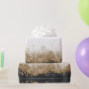 Gouden en zwarte Kapsalon Cadeaupapier