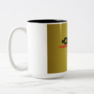 Gouden en zwarte koffie Mok