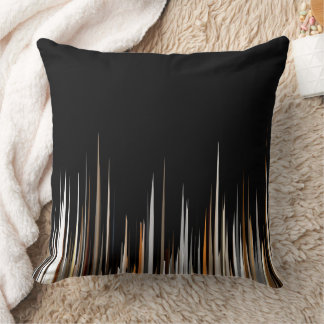 Gouden en zwarte spike Abstract Kussen