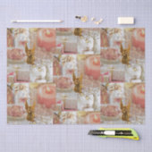 Gouden Engel en Decoraties Weefseldocument Tissuepapier (Craft)