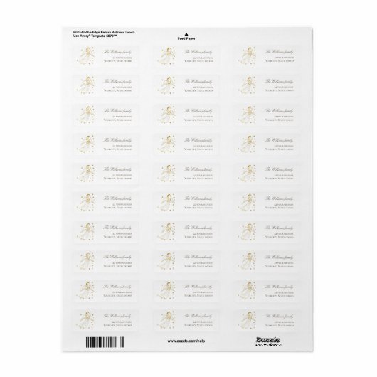 gouden engel etiket (Full Sheet)