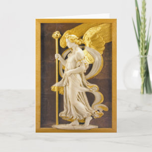 Gouden Engel Feestdagen Kaart