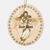 Gouden Engel Keramisch Ornament (Links)