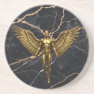 Gouden Engel Marmer Luxe Onderzetter