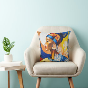 Gouden Erfenis: Afrikaanse Kunst Decorative Worp K Kussen