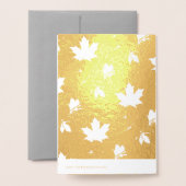 Gouden esdoorn - Elegante bladmotieven Folie Kaarten (Met envelop)