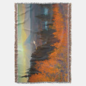 Gouden Espen boven Snake River bij zonsondergang Deken (Voorkant Verticaal)