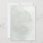 Gouden Eucalyptus groen krans Boho doop Kaart (Achterkant)