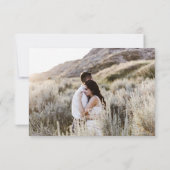 gouden eucalyptus groen twee Foto Save The Date Kaart (Achterkant)
