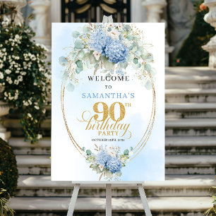 Gouden Eucalyptus Hydrangea's 90ste verjaardag wel Poster