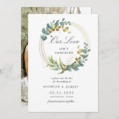 gouden eucalyptusgroen Foto slaat de datum op Kaart (Voorkant / Achterkant)