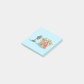 Gouden Fan Meisje Post-it® Notes (Schuin)