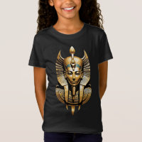 Gouden farao in regale hoofdtooi Kunst