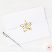 Gouden Faux Folie Star Stickers (Envelop)
