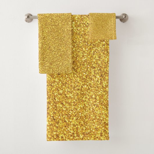 Gouden faux glitter bad handdoek (Insitu)