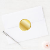 Gouden feestelijk ontwerp ronde sticker (Envelop)