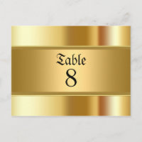 Gouden feesttafel nummers