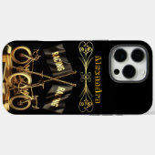 Gouden fietsvlaggen in een gedurfd display Case-Mate iPhone case (Achterkant (horizontaal))