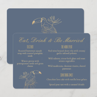 Gouden Filigraan Art Deco Toekan Landgoed Grijs Br Menu
