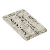 Gouden Filigree Stijl Bruiloft Save the Date Magneet (Rechterzijde)