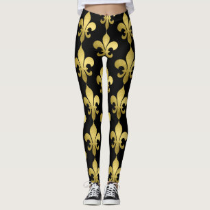 Gouden Fleur de Lis op elke kleur Leggings