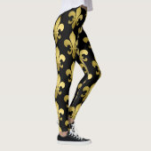 Gouden Fleur de Lis op elke kleur Leggings (Rechts)