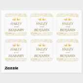 Gouden Flora Bliss Stickers (Vel)