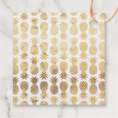 Gouden folie ananas - je bent zo zoet - tropisch bedankjes labels (Achterkant)