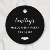 Gouden folie Boo Halloween Bedankjes Labels (Achterkant)