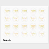 Gouden folie Glamour | AFSTUDEREN STICKER (Vel)