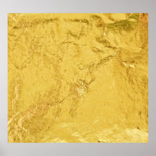 Gouden folie: glanzende Abstracte textuur Poster