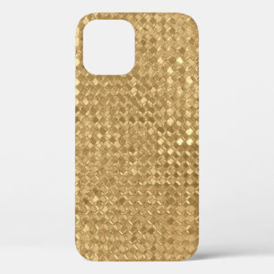 Gouden folie, glitter naadloze textuur. iPhone 12 hoesje