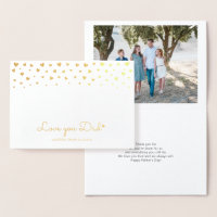 Gouden Folie Harten | Liefde voor Papa Vaderdag Fo