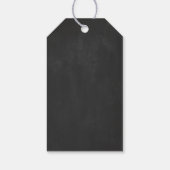 Gouden folie krijtbord bruiloft cadeaulabel (Achterkant)