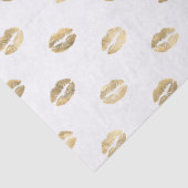 Gouden Folie Lippen Tissuepapier (Detail)