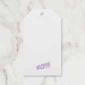 Gouden folie "MOOI!!!" Cadeaulabel Cadeaulabels (Achterkant)