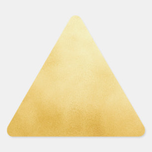 Gouden Folie Nepgoud Driehoek Sticker