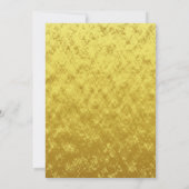 Gouden folie pag paw arrangement Trouwen Kaart (Achterkant)