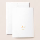 Gouden Folie Sober Kerstboom Word Cloud Kaarten (Met envelop)