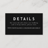 Gouden folie sterren hemelse bruiloft details informatiekaartje (Voorkant)