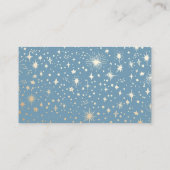 Gouden folie sterren hemelse bruiloft details informatiekaartje (Achterkant)