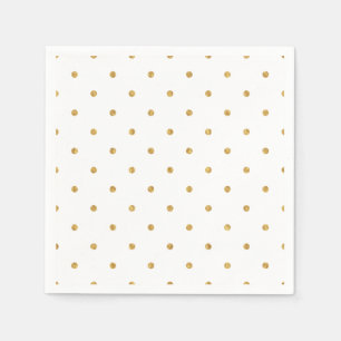 Gouden folie stippen Metallic gastvrouw Entertaini Servetten
