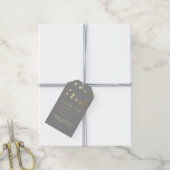 Gouden folie String Lights Elegante bruiloft Cadeaulabel (Met Touw)